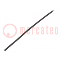 Insulating tube; fiberglass; black; -20÷155°C; Øint: 0.5mm