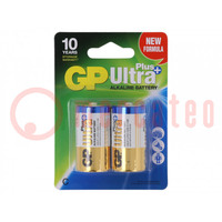 Batterij: alkaline; 1,5V; C; niet-oplaadbaar; 2st; ULTRA PLUS