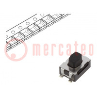 Microschakelaar TACT; SPST-NO; pos: 2; 0,05A/32VDC; SMT; 3N; 2,5mm