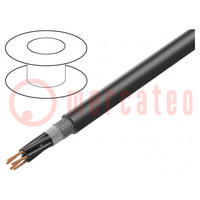 Wire; ÖLFLEX® ROBUST 215C; 5x1.5mm2; black; 300V,500V; CPR: Fca