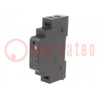 Power supply: switched-mode; for DIN rail; 12W; 5VDC; 2.4A; 80%