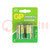 Battery: zinc-carbon; 1.5V; C; non-rechargeable; 2pcs; GREENCELL