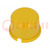 Klawisz; okrągły; żółty; Ø9,6mm; plastik; MEC1625006,MEC3FTH9