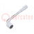 Sleutel; pijpsleutel,opzet; HEX 21mm; chroom-vanadium; 221mm