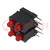 LED; in housing; red; 2.8mm; No.of diodes: 4; 20mA; 60°; 1.2÷4mcd