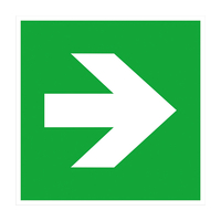 Modellbeispiel: Zusatzschild Richtungsangabe gerade, links, rechts (Art. 21.0055)