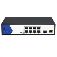 VALUE Switch PoE+ Gigabit Ethernet, 8+2 ports Uplink (1x GbE + 1x SFP)