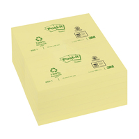 3M Post-It Notes Recycled Yellow 655-Rp