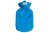 Detailbild - Wärmflasche aus Gummi, 2,0 l, klassischer Flauschbezug, blau