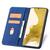 5_Magnet Fancy Case für Samsung Galaxy S23 Flip Cover Wallet Stand blau