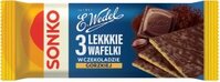 Lekkkie wafelki Sonko, w czekoladzie gorzkiej E.Wedel, 3 sztuki, 36g