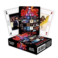 AQUARIUS AC / DC EN ROCK WE TRUST ENSEMBLE DE 52 PLAYING CARTES JOKERS PERRYSCOPE PRODUCTIONS 52627