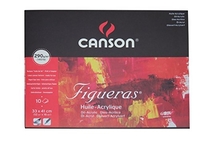 CANSON FIGUERAS PAPIER À DESSIN 33 X 41 CM 10 FEUILLES BLANC NATUREL