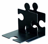 HAN PUZZLE 123 X 142 X 171MM CD/ BOOKENDS - BLACK (SET OF 2) 9212-13
