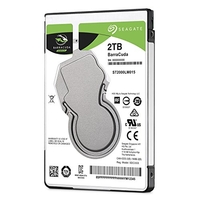 SEAGATE BARRACUDA, 2 TB, DISCO DURO INTERNO, HDD, 2,5" SATA 6 GB/S, 5400 RPM, CACHÉ DE 128 MB PARA ORDENADOR PORTÁTIL Y PC (ST20