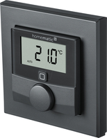 HOMEMATIC IP SMART HOME WALL THERMOSTAT WITH HUMIDITY SENSOR, ANTHRACITE