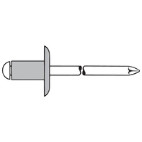 Blindniet Alu Grosskopf K16 4,8 x 12 mm