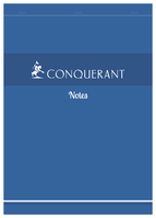 Conquerant 100104519 bloc-notes A4 200 feuilles Bleu