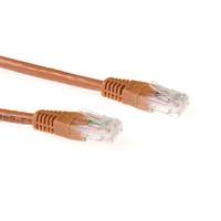 ACT CAT6A UTP 0.5m cable de red Marrón 0,5 m U/UTP (UTP)