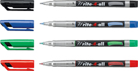 STABILO Write-4-all permanente marker Zwart, Blauw, Groen, Rood 4 stuk(s)