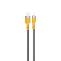 DUDAO 30W USB - Lightning cable 1 M Szürke, Sárga