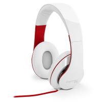 Fantec SHP-250AJ Kopfhörer Kabelgebunden Kopfband Musik Rot, Weiß