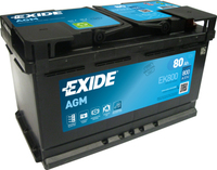 Exide EK800 Fahrzeugbatterie AGM (Absorbierende Glasmatte) 80 Ah 12 V 800 A Auto