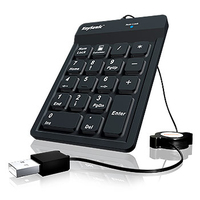 KeySonic ACK-118BK klawiatura numeryczna Uniwersalne USB Czarny