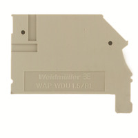 Weidmüller WAP WDU1.5/BLZ Plaque d’extrémité 50 pièce(s)