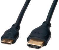 Value 11045579 HDMI kabel 2 m HDMI Type A (Standaard) HDMI Type D (Micro) Zwart