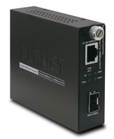PLANET 10/100/1000Base-T to Mini-GBIC convertitore multimediale di rete 2000 Mbit/s Nero