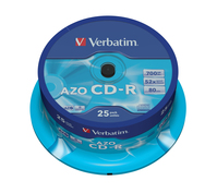 Verbatim CD-R AZO Crystal 700 Mo 25 pièce(s)