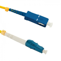 Qoltec 54337 fibre optic cable 0.5 m LC SC G.652D Yellow