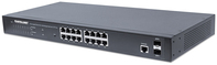 Intellinet 561341-UK netwerk-switch Managed L2+ Gigabit Ethernet (10/100/1000) Power over Ethernet (PoE) Zwart