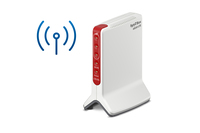 FRITZ!Box Box 6820 LTE International WLAN-Router Gigabit Ethernet Einzelband (2,4GHz) 4G Rot, Weiß
