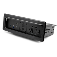StarTech.com Conference Room Docking Station with Power and Charging; Table Connectivity Box, Universal USB-C Laptop Dock, 60W PD, 4K HDMI, USB Hub, Audio, 2x AC Outlets, 2x USB...