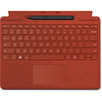 Microsoft Signature with Slim Pen 2 Red Microsoft Cover port QWERTZ German