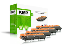 KMP TRIPLEPACK B-T57V Tonerkartusche Kompatibel Schwarz, Cyan, Magenta, Gelb