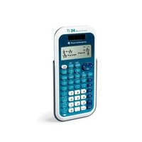 Texas Instruments TI-34 MultiView calculadora Bolsillo Calculadora científica Azul, Blanco