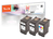 Peach 321036 inktcartridge 3 stuk(s) Compatibel Hoog (XL) rendement Zwart, Cyaan, Magenta, Geel