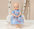 Baby Annabell Dress blue 43cm Puppenkleid