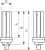 Philips MASTER PL-T 2 Pin ampoule fluorescente 26 W GX24d-3 Blanc chaud