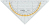 Linex 1616G 45° driehoek Polystyreen Transparant, Geel 1 stuk(s)