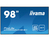 iiyama LH9852UHS-B1 beeldkrant Digitale signage flatscreen 2,49 m (98") LED 500 cd/m² 4K Ultra HD Zwart 24/7