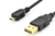 Digitus USB-A/USB Micro-B 1m USB-kabel USB 2.0 USB A Zwart
