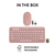 Logitech Pebble 2 Combo keyboard Mouse included RF Wireless + Bluetooth QWERTY US International Pink