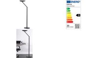 UNiLUX Lampadaire à LED VARIALUX, couleur: gris métallisé (64000269)