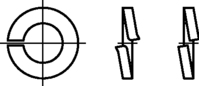 DIN 127 Federringe Form B 8mm HP