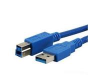 MediaRange Anschlusskabel USB 3.0 Stecker A/B 1,8m blau