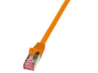 LogiLink CAT6 S/FTP Patchkabel AWG27 PIMF orange 0,50m